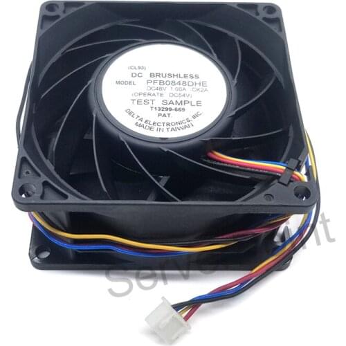 Original PFB0848DHE -CK2A DC48V 1.00A Four Lines Server Square Cooling Fan
