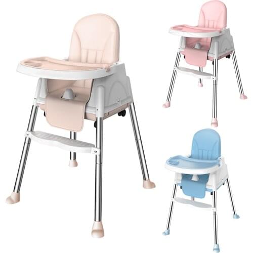 Portable Baby Seat Baby Dinner Table Baby Dining Chair Height Adjustable High Chair With Feeding Tray For Children