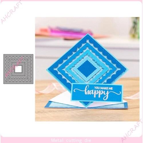 Pattern Border Frame Metal Cutting Dies for DIY Scrapbooking Photo Album Decorative Embossing PaperCard Crafts Die2021
