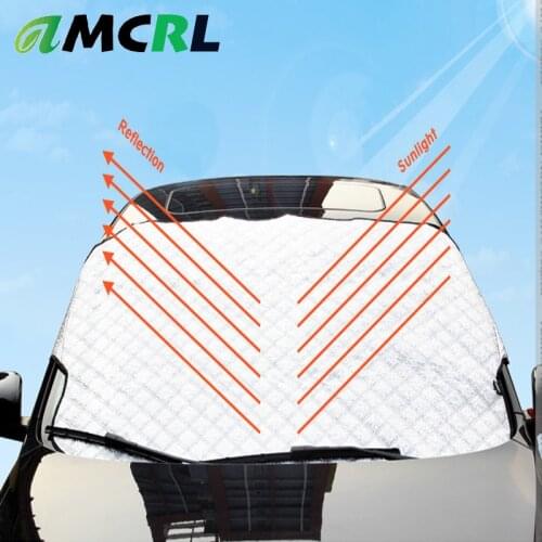 Car Window Sunshade Covers for Auto Windshield Sun Shade 3layers Frost Ice Windshield Snow Ice Protector Window Sun Shade Cover