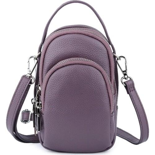 XIYUAN Genuine Cow Leather Women Messenger Bag Female Shoulder Bag Small Crossbody Handbags For Girl Phone Purses Womens Bags