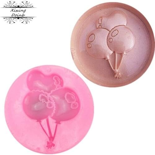 Three Balloons Silicone Cake Mold Baking Tools Fondant DIY Cake Decorating Chocolate Cookie Mold Cooking Tools