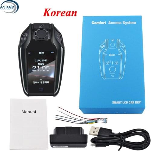 Korean Black CF500 Upgrade Version Modified Universal Smart Remote Key LCD Screen for Toyota/Lexus/KIA/Peugeot/BMW/VW/Porsche