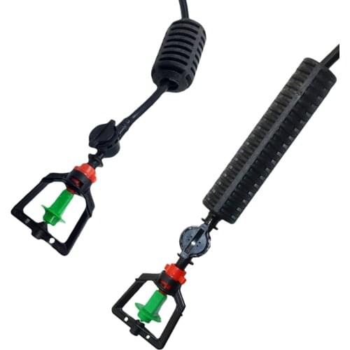 1 Set Of Hanging Greenhouse Sprinkler Irrigation Barb Connector Having A Weight 360 Degree Rotation And Anti-drip Device