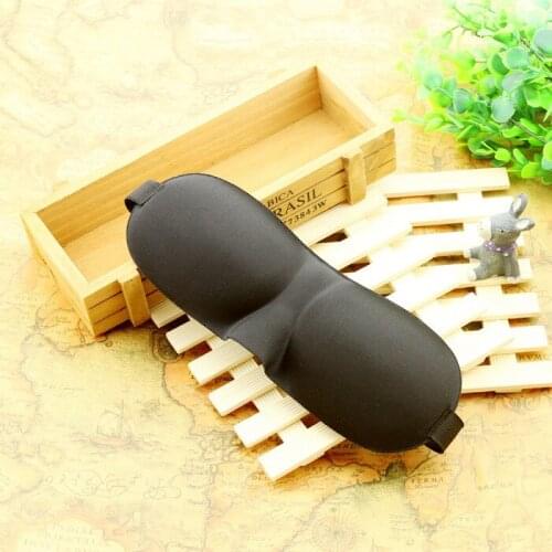 1PC New Pure Silk 3D Sleep Mask Padded Shade Cover Travel Relax Aid