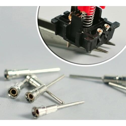 120Pcs Long Pin LED Hot Plug Sip Socket Crystal Oscillator Base for Switches H052