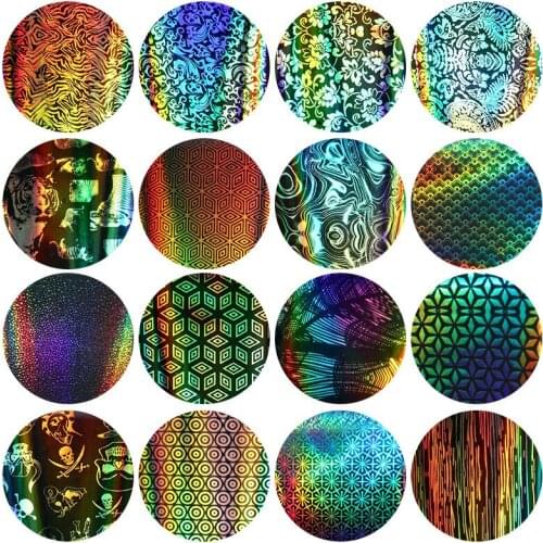 16PCS Design Nail Art Foil Stickers Transfer Decal Tips 4*20CM Manicure Decor Decals Transparent Glass Paper Gel Polish Manicure