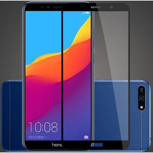 2PCS/Lot Tempered Glass Screen Protector Film Full Cover Glass For Huawei Honor 7C AUM-L41 Russian Version Case 5.7