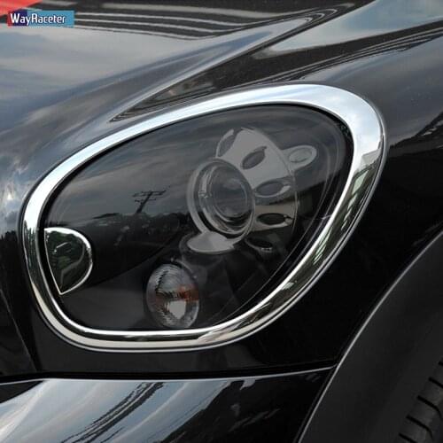 2 Pcs Car Headlight Protective Film Vinyl Transparent Black TPU Sticker For MINI Paceman R61 Cooper JCW 2012-2016 Accessories
