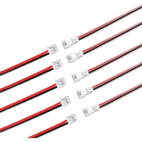 20/10/5/2/1Pair Jst Wire Cable Connector JST PH 1.25mm 2 Pin Micro Male Female Connector Jack Plug Connectors 15CM Wires