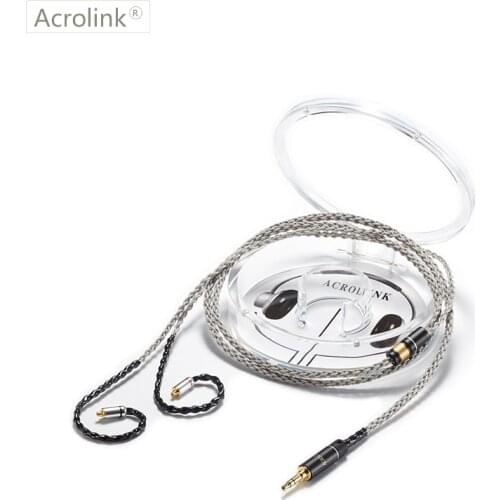 Acrolink 1.2m High Qulity PCOCC DIY Upgraded Earphone Cable Repair Replacement With 3.5 Plug For MMCX