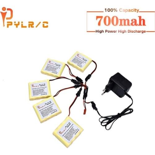 6v 700mah Ni-CD Battery And Charger For Rc toys Car Tanks Robots Gun 700mah AA 6v Rechargeable Battery Pack For Rc Boats