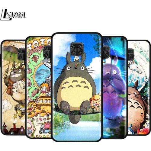 Totoro Cute Cat For Xiaomi Redmi Note 9 9S 9Pro Max 8T 8Pro 8 7 6 5 Pro 5A 4X 4 Silicone Soft Black Phone Case