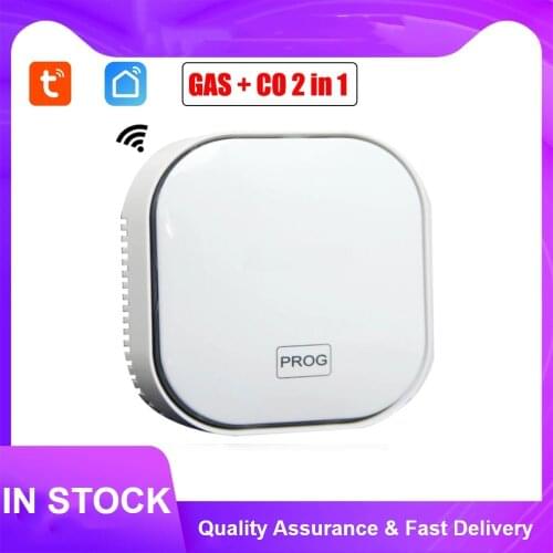 Tuya Smart Life Natural GAS CO Leak Carbon Monoxide Detector WIFI CH4 Methane Combustible Leakage Coal Home Alarm Sensor