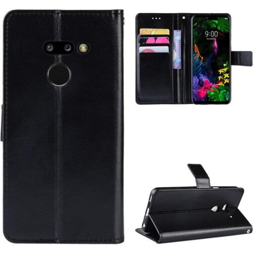 For LG G8 ThinQ Case Luxury Leather Flip Wallet Phone Case For LG G8 Case Stand Function Card Holder