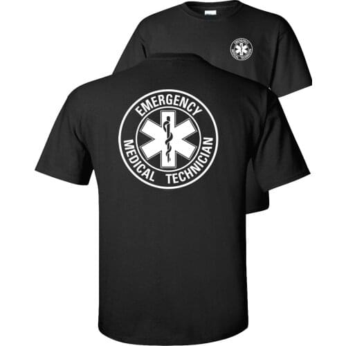 Emergency Technician Circle Star of Life T-Shirt. EMT Summer Cotton Short Sleeve O-Neck Unisex T Shirt New S-3XL