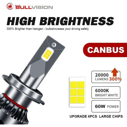 H7 Led Headlights Canbus Error Free h4 h11 h8 9005 hb3 9006 for VW Golf 6 Golf 7 Passat Touran Tiguan T-ROC 18000LM For BMW Audi