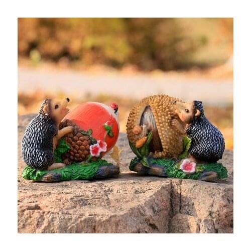 Simulation hedgehog cartoon ornaments, animals, outdoor garden garden decorations, landscaping cute furnishings free shipping