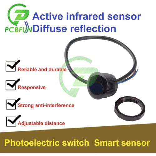 Active Reflection Infrared Sensor Industrial Intelligent Sensor Switch Photoelectric Human Distance Measurement Motion Sensor