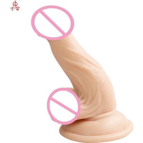 Jiuai Skin Feeling Huge Vagina Anal Plug Masturbation Products Silicone Dildo for Women G-Spot Sex Toys