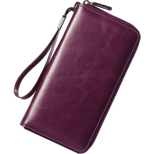 Dante couple wallet hot-selling first layer cowhide long money bag multi-functions European style men or women wallet