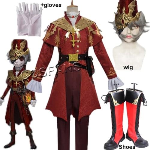 Game Identity V Cosplay Costumes Survivor Victor Grantz Postman Cosplay Costume The Embrace Skin Uniforms Clothes Wig shoes