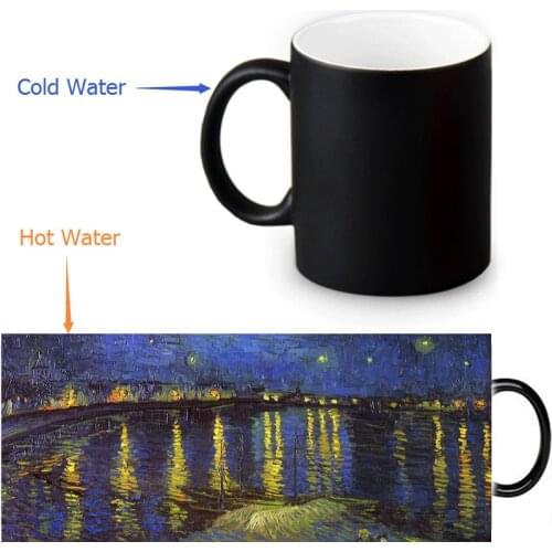 Van Gogh Painting Customize Design Water Coffee Mug Gift Mugs Ceramic Mug 12oz Office Home Mugs 3D Printed
