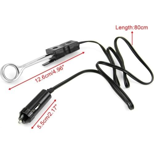 Mini Portable New 12V Car Immersion Heater Tea Coffee Water Auto Electric Heater A0NC