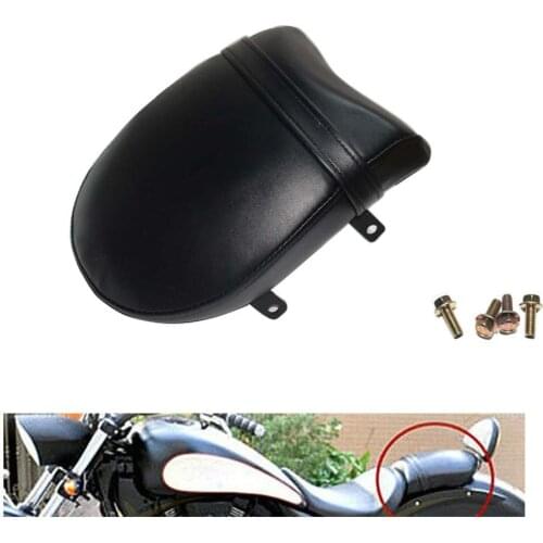 Motorcycle Black PU Leather Rear Seat Cushion Passenger Seat for Victory Boardwalk Judge Vegas Highball Gunner Kingpin Tour
