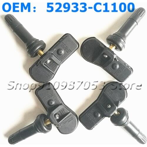 4 Pcs Tire Pressure Monitor Sensor TPMS For Hyundai Creta IX25 Tucson I40 IX35 Sonata 2014-2 018 Tucso 52933C1100 52933-C1100