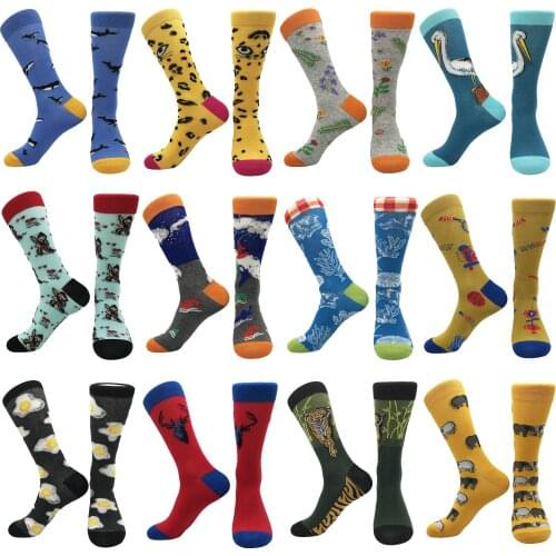 2021 autumn new trend cheerful color embroidered tube socks mens socks skateboard sports home ladies student socks
