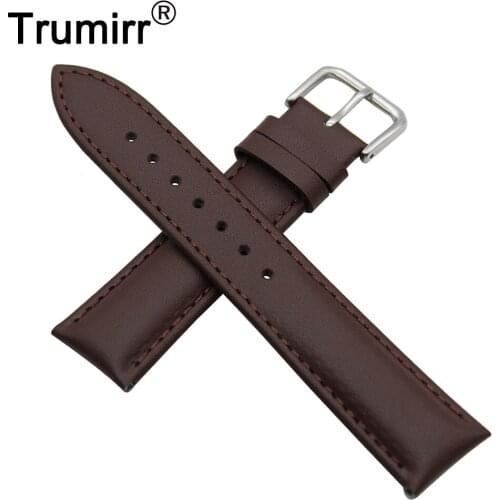 Genuine Leather Watch Band 18mm 20mm 22mm for Casio BEM 302 307 501 506 517 EF MTP Stainless Buckle Strap Wrist Belt Bracelet