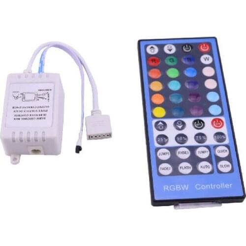 RGBW Controller DC 12V 24V 40 Keys Remote Control 4 Channel Dimmer Switch ON / OFF Button for 5050 RGBW RGBWW LED Strip Tape