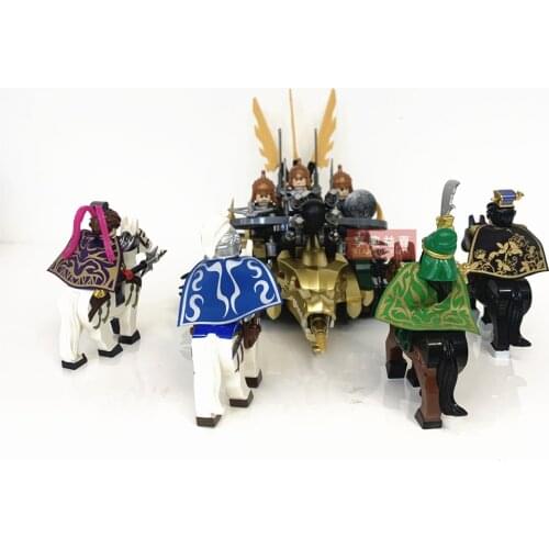Building Blocks Medieval Knights Three Kingdoms Soldiers Military Asgard Dwarfs Strong Orc Bricks Educational Toys For Children
