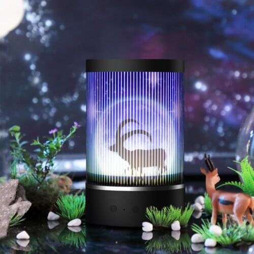 LED Night Light USB Rechargeable Cartoon Romatic Sky Atmosphere Projector Lamp Beside Table Lamp Bedroom Decor