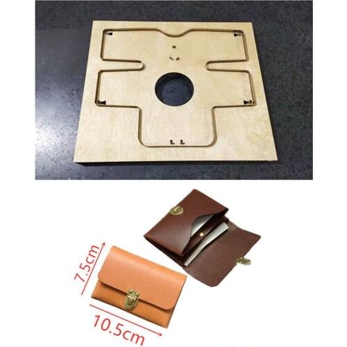 Die Cutting Wood Mould Leather Wallet New Diy Craft Supplies Template Suitable For Common Die-cutting Machines
