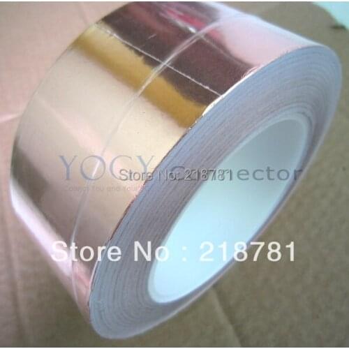 1x 30mm*30M*0.06mm Single Sided Conductive Adhesive Copper Foil Tape for BGA ,ART ,Guitar, EMC EMI Shielding