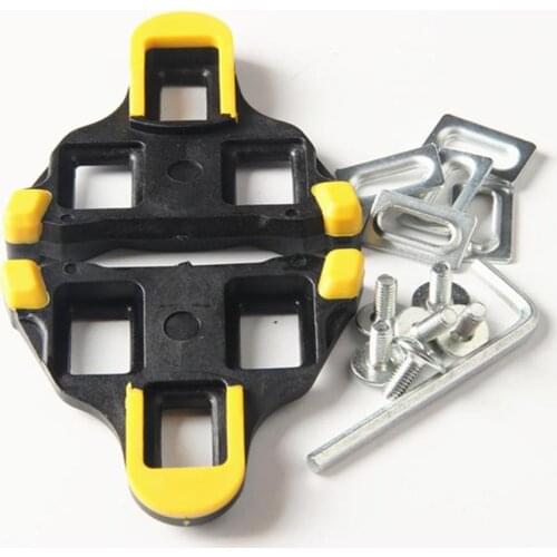 1pair Bicycle Self-locking Pedal Set Red Yellow Road Bike Pedal Cleats For Shimano SPD-SL SM-SH11 2pcs Bike Accessories BC0182