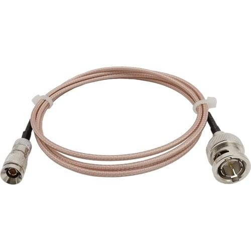 1Pieces DIN 1.0/2.3 BNC Male to BNC Male 75ohm RG179 Cable Connector for Blackmagic BMCC HD-SDI 3G-SDI Video Camera Camcorder