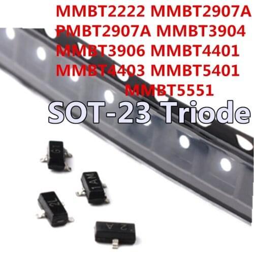 100pcs/lot MMBT2222A 1P 2N2222 MMBT2222 NPN switching transistor SOT-23