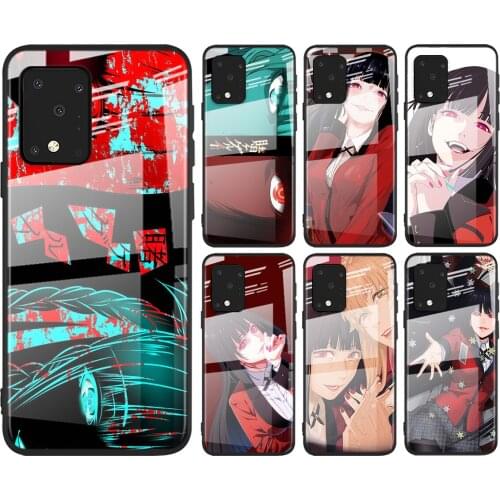 Tempered Glass Cover Animation KAKEGURUI For Samsung Galaxy A91 A81 A72 A71 A52 A51 A41 A31 A21S A21 EU A11 A01 Phone Case