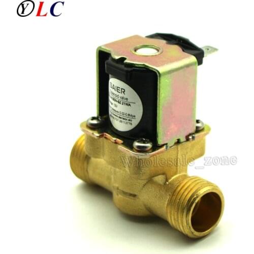 DC 12V 1/2 inch Brass Thread solenoid valve straight-through type Voltage regulator valve/steady flow valve