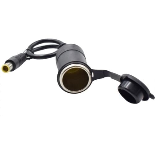 Car Cigarette Lighter Socket Female to DC 8mm Connector 1.31 mm2 Cable 25 cm 0.8 ft
