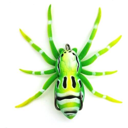 Softbait Lures 1Pcs New Spider Soft Silicone Bait 7cm6g Superbait Treble Hooks Artificial Pesca Carp Bass Weedless Fishing Lure