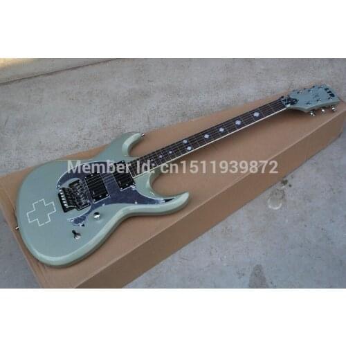 HOT Wholesale High quality Custom Shop RZK-600 Silver Gray Jazz Electric Guitar pick-up