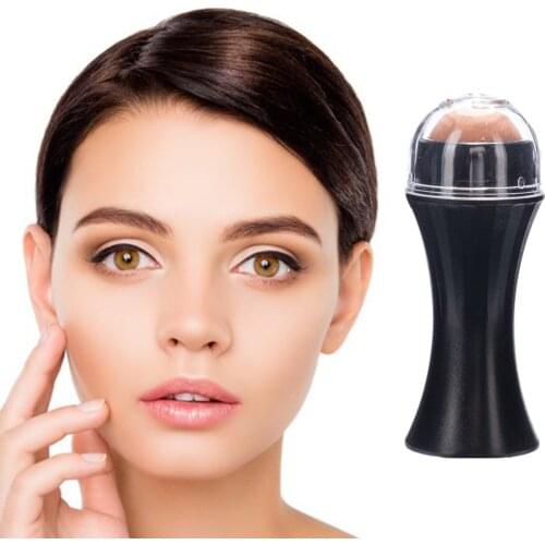 Face Oil-Absorbing Volcanic Face Roller Facial Skincare Tool Oil Control for on-the-Go Home Mini
