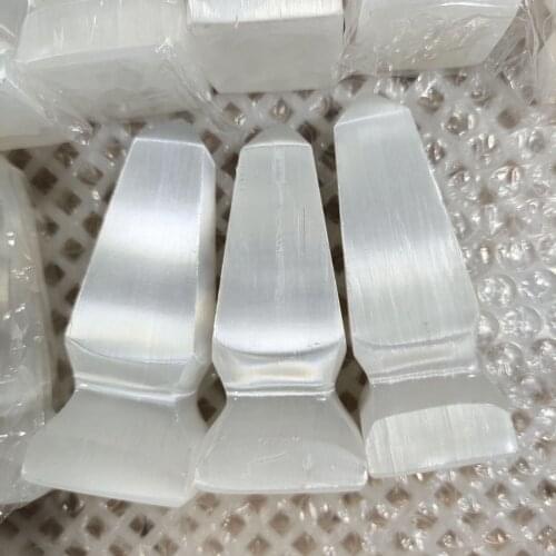 Natural Moroccan The square tower Ornament Energy Healing Stone