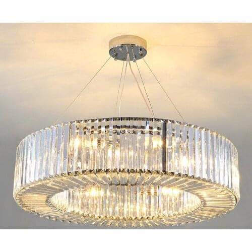 New design hotel lobby crystal chandelier modern lighting AC110V 220V lustre dinning room living room light fixtures