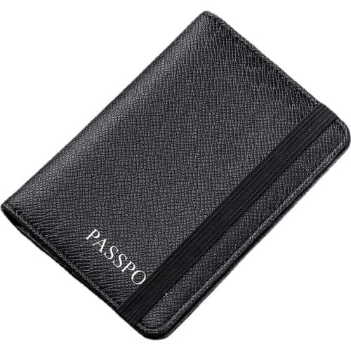 Passport bag, wear-resistant PU multifunctional RFID anti-theft passport holder, passbook bag, ticket holder, passport holder