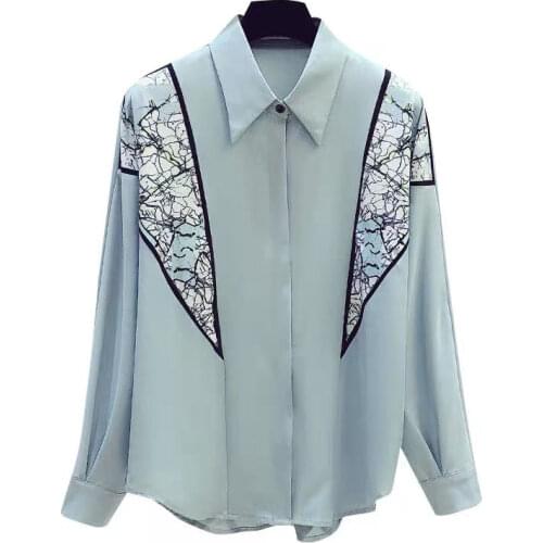 Cheap wholesale 2021 spring summer autumn new fashion casual ladies work women Blouse woman overshirt female OL Ay1605